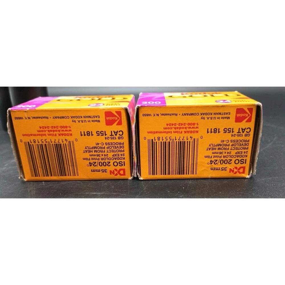 4 Rolls Kodak Gold 35mm 200 Speed 24 Exp Expired 8/2002